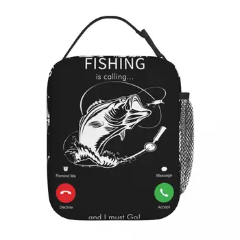 Риболовът се обажда Топлоизолирана чанта за обяд Работа Преносима чанта за обяд Охладител Термична кутия за обяд