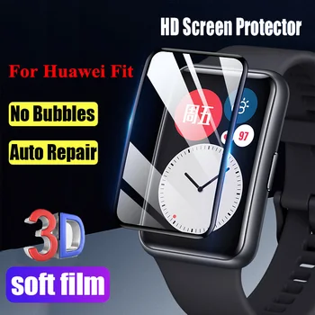 Водоустойчив екран протектор филм за Huawei Watch Fit Smartwatch TPU мек хидрогел защитно фолио аксесоари за Huawei Fit