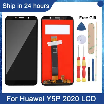 AiNiCole 5.45'' За Huawei Y5P 2020 LCD дисплей сензорен екран дигитайзер събрание чест 9S LCD екран замяна с рамка