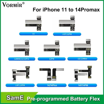 SamE предварително програмиран Battery Tag-on Flex кабел за iPhone 14 11 12 13 Pro Max за решаване на съобщение за грешка Изскачащи инструменти за ремонт на батерията