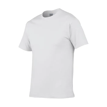 Чисто нова мъжка тениска памук висококачествен къс ръкав мъжки тениска за мъжки чист цвят свободно време човек върховете GGGG