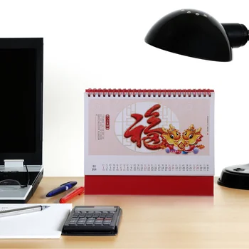 Настолен календар 2024 Деликатна стояща маса за ежедневна употреба Декоративен календар-2024 Мини