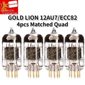 GOLD LION 12AU7 ECC82 Златни крака вакуумна тръба замени B749 електронен тръбен усилвател HIFI аудио оригинален фабрично съвпадащ четворка