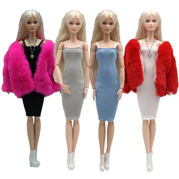 Slim мода приплъзване рокля за кукла Барби костюми дрехи монтаж каишка рокли рокля за 1/6 BJD кукли аксесоари детски играчки