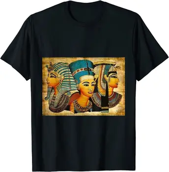 Древноегипетската кралица Нефертити, Клеопатра, Кралска тут Тениска S-5XL дълъг ръкав
