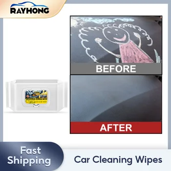  Почистване на интериора на автомобила Мокри кърпички Автомобилен пластмасов килим Ремонт на кожа за еднократна употреба Намаляване на пукнатините Многофункционални кърпички за почистване