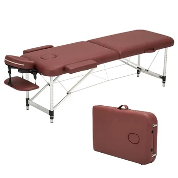  регулируема по височина алуминиева сплав сгъваемо масажно легло преносима маса за масаж на мигли за красота