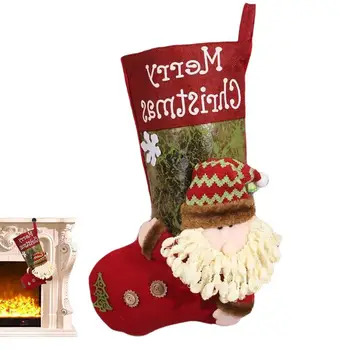 Коледни чорапи Червен снежен човек Дядо Коледа елен коледна украса за дома коледно дърво украшение подарък Navidad Natal 2022
