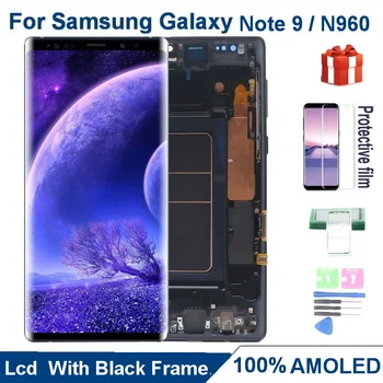 SUPER AMOLED 6.4'' Note9 екран за SAMSUNG GALAXY Забележка 9 LCD N960 N960D N960F дисплей докосване стъкло дигитайзер събрание замени