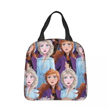 Disney Frozen Елза Анна изолирани чанти за обяд с висок капацитет за многократна употреба охладител чанта обяд кутия Tote офис пътуване мъже жени