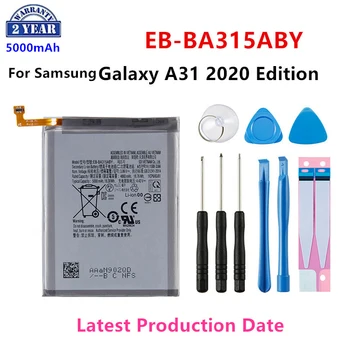 Чисто нова EB-BA315ABY 5000mAh батерия за Samsung Galaxy A31 2020 Edition SM-A315F / DS SM-A315G / DS батерии + инструменти