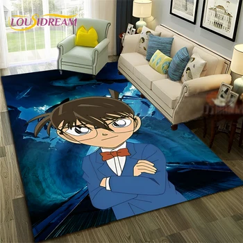 Cartoon HD детектив Конан аниме 3D килим килим за дома хол спалня диван изтривалка декор, детска зона килим нехлъзгащ етаж мат