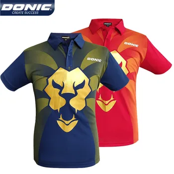 Оригинален DONIC тенис на маса Джърси удобна тренировка спортни къс ръкав риза бързо сухо пинг-понг тениска