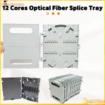 10pcs 12 ядра влакно оптичен снаждане тава FTTH оптични влакна защита кутия влакна касета касета използва разпределение кутия