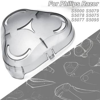 Самобръсначка Капак за глава за гоблен Philips S5000 S5075 S5077 S5079 S5078 S5095 Прозрачен защитен капак