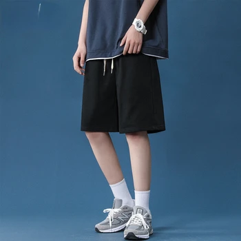 Мъже Летни шорти Корейска мода Бизнес шорти Ежедневни Chino шорти Панталони Cool дишаща лятна облекло плътен цвят E22