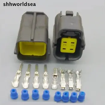 shhworldsea 4P Pin 1.8mm кислороден сензор щепсел мъжки женски водоустойчив автоматичен електрически конектор за MAZDA KIA 174259-2 174257-2