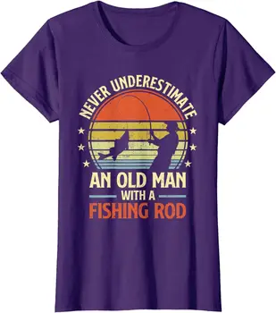 Cool риболов за дядо рибар бас ретро дамски Crewneck тениска дълъг ръкав