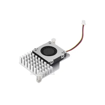Активен охладител (B) За Raspberry Pi 5, активен вентилатор за охлаждане, алуминиев радиатор, с термични подложки