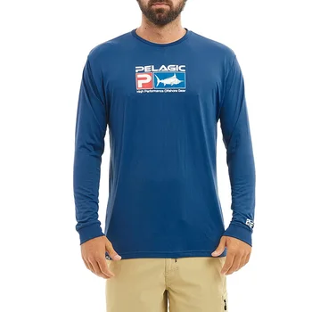 PELAGIC риболовни ризи Изпълнение Мъжко риболовно облекло Рокля с дълъг ръкав Дишаща фланелка UV защита Camisa De Pesca Gear
