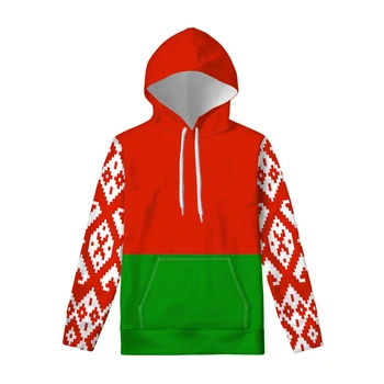 Беларус цип качулка безплатно 3d по поръчка име номер екип лого Blr пуловер по държава пътуване Беларус нация флаг дрехи