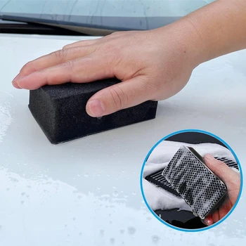5Pcs Гума за почистване на автомобили Глина Бар Pad гъба Блок Waxing полиране Pad Инструменти за почистване на автомобили Авто детайл за автомобил BMW