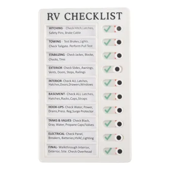 RV Memo пластмасова дъска, подвижна и многократна употреба бележка за проверка на елементи и формуляр