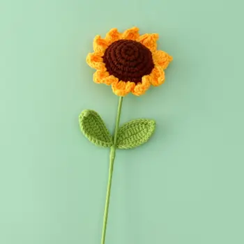 Симулирано цвете 3D цвете отметка книга пагинатор цвете книга клип ръчно изработени плетени книга клип книга страница маркер тъкани
