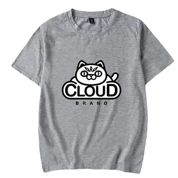 ПопулярниMMOs Cloud Brand Tee Crewneck Къс ръкав Жени Мъже Тениска Harajuku Streetwear 2022 Ежедневни стил Унисекс дрехи