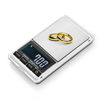 0.01g / 0.1g Прецизни LCD цифрови везни 500g / 1000g Мини електронни грамове Баланс на теглото за Bijoux Jewelry Gold Weighing Scale