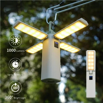 2000mAH външна сгъваема светлина Преносима USB акумулаторна LED крушка Светлини за търсене Къмпинг факел аварийна лампа за прекъсване на захранването