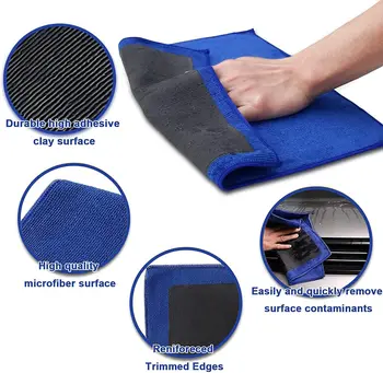  Почистване на автомобили Магически лепкав парцал Бързо и ефективно Премахване на общи мръсотия / прах / боя петна / гуано глина кърпа автоматично почистване кърпа