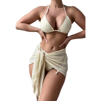 3 парчета секси жени бански бански костюми прашки покриват бикини комплект бански бански костюми