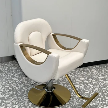 Реколта грим луксозни бръснарски столове педикюр козметични бръснарски столове естетични Cadeira Cabeleireiro търговски мебели YQ50BC
