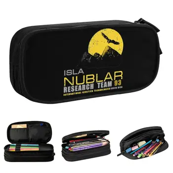Нов изследователски екип на Isla Nublar Калъф за моливи Джурасик парк молив кутия писалка кутия за момиче момче чанти ученици училище цип канцеларски материали