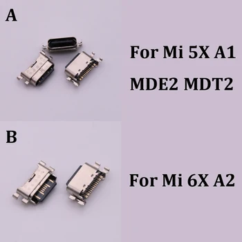 10Pcs USB зарядно зарядно устройство за зареждане на док порт Plug Conatct конектор тип C за Xiaomi Mi5X Mi A1 6X A2 MiA2 Mi6X M 5X MDE2 MDT2 M5X MA1