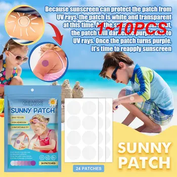 1 ~ 10PCS Uv Patch Удобна грижа за кожата Дишаща слънцезащитна лепенка Деца Възрастни Удобна лепенка за здравеопазване