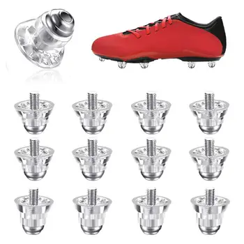 Резервни клинове за футболни обувки 12Pcs футбол Stud замяна комплект с метална глава футболни шипове подмяна обувки шипове