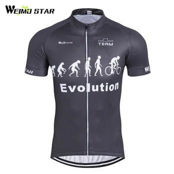 Weimostar Колоездене Джърси Мъжки 2017 Evolution Колоездене облекло Pro Team Racing Велосипед Джърси mtb Bike Jersey Кратко колоездене износване