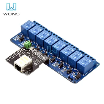 8/16 канален релеен модул Ethernet контролен модул Lan Wan мрежов сървър RJ45 порт Ethernet контролер платка за Arduino