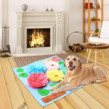 Домашен любимец куче бавно хранене мат миещи се фураж миризма обучение пъзел играчка домашен любимец куче стрес облекчение смъркане обучение одеяло