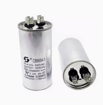  Висококачествени кондензатори CBB65 450V 35UF кондензатор Dual Run кондензатор за части на климатика