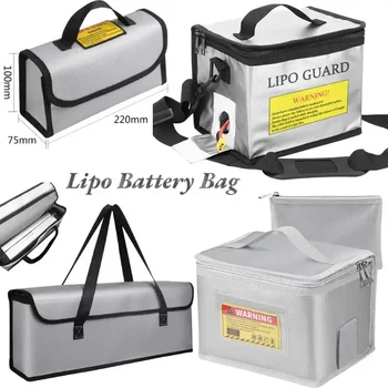 Lipo батерия чанта огнеупорни взривозащитени чанта голям капацитет съхранение охрана Lipo безопасно торбичка за съхранение & зареждане
