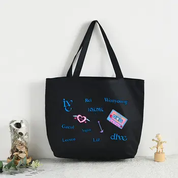 IVE Дамски чанти Платно платно голяма пазарска чанта Пазаруване Пътуване Жени Еко за многократна употреба рамо купувач чанти