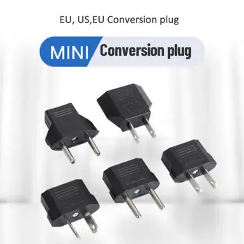 US Преобразуване Plug EU Plug адаптер Socket САЩ към ЕС Plug захранващ адаптер конвертор Пътуване адаптер гнезда зарядни устройства изход