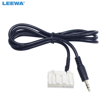 LEEWA кола 3.5mm аудио AUX 28PIN кабел за входен кабел за Toyota Camry / Corolla / Reiz / RAV4 / Highlander #CA1740