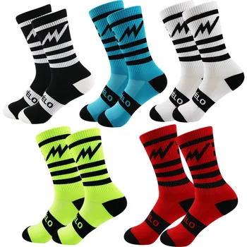 4 чифта състезателни чорапи за колоездене на открито Професионални найлонови удобни спортни баскетболни чорапи