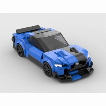 235PCS градивни блокове Шампиони по скорост на MOC Shelby 2022 Технология на модела Тухли DIY събрание Детски играчки Коледен подарък