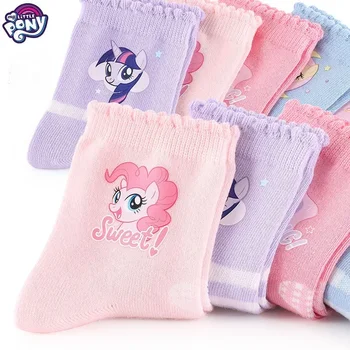 My Little Pony Twilight Sparkle Pinkie Pie Fluttershy Creative Cute Simple Mid-calf Socks Аниме карикатура Kawaii чорапи на едро