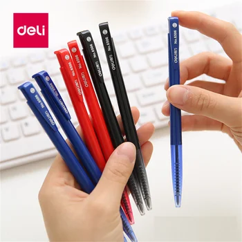 Deli Преса на едро Химикалката 0,7 мм синьо &червено &черно писане доставки офис канцеларски подаръци топка точка писалки 6506